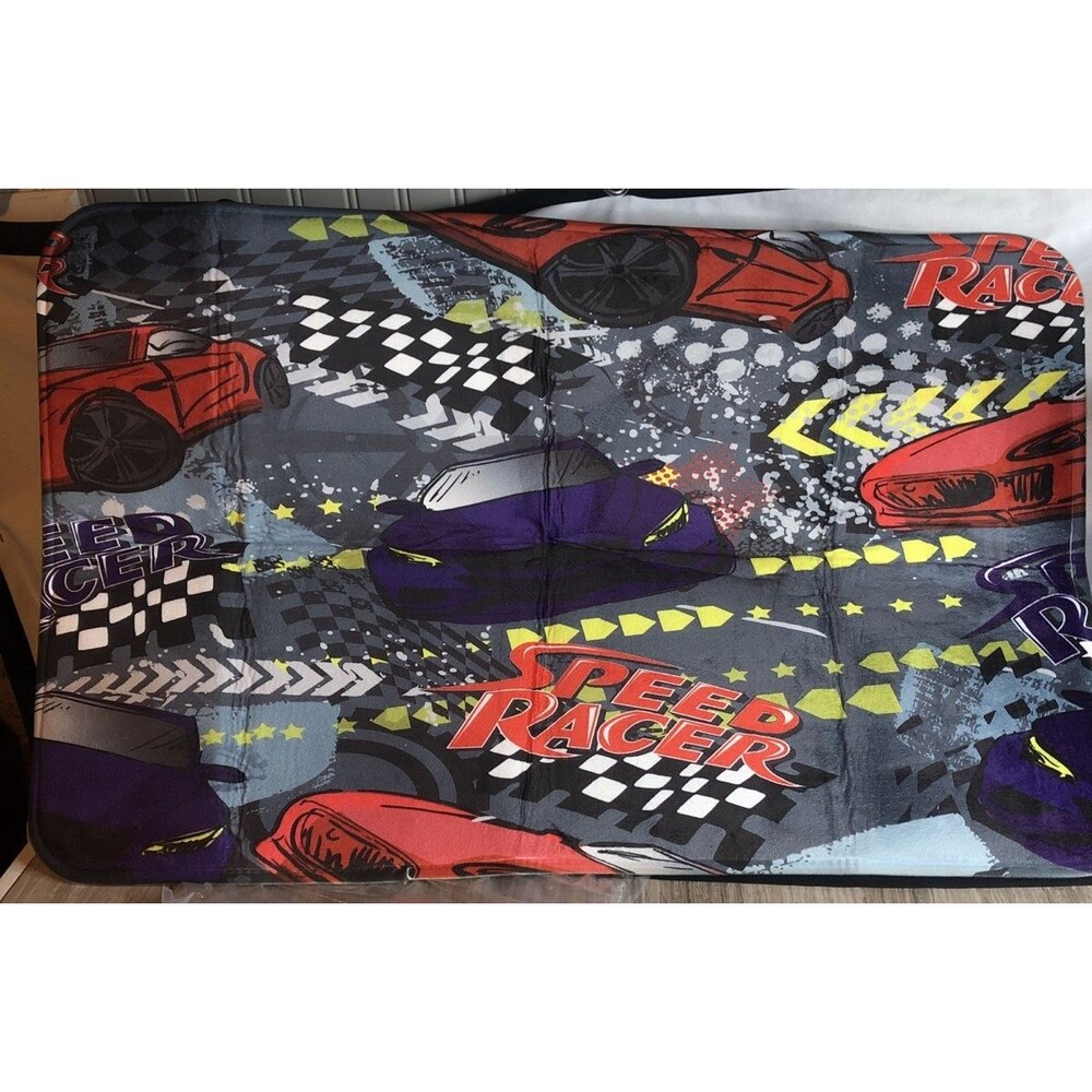 Speed Racer Race Car rug mat 31x20 NEW!